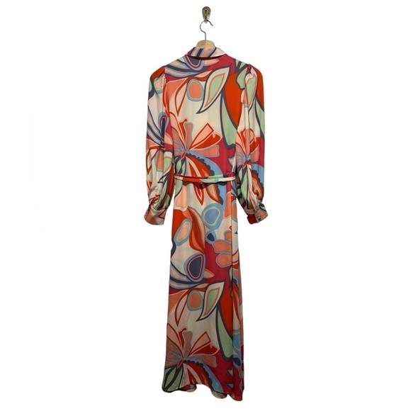 ALEXIS for Target Mixed Floral Long Sleeve Robe Dress Multi XS - Picture 10 of 13